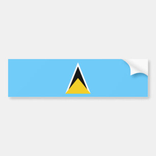 Saint Lucia-flagga Bildekal