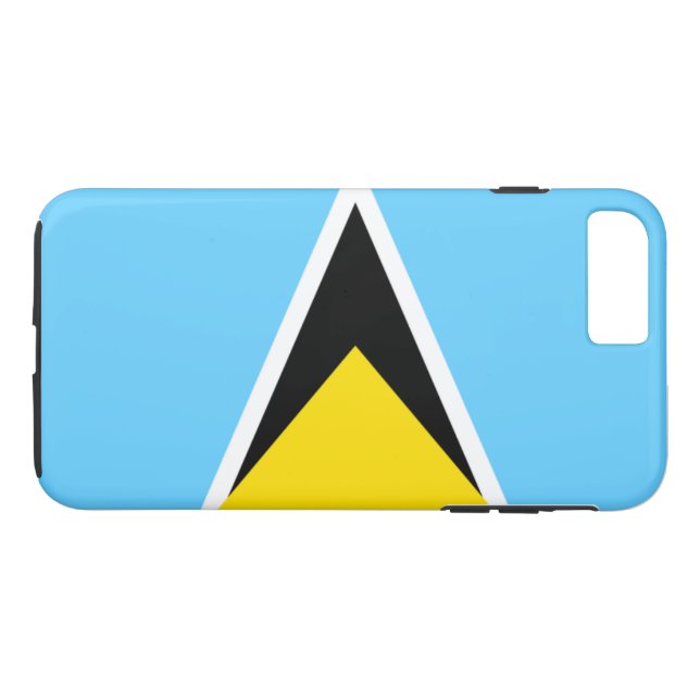 Saint Lucia flagga Case-Mate iPhone Skal (Baksida (horisontal))