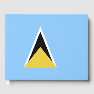 Saint Lucia flagga Gästböcker
