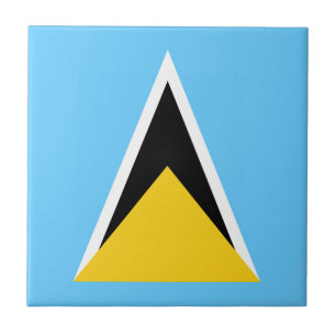 Saint Lucia-flagga Kakelplatta