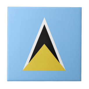 Saint Lucia flagga Kakelplatta