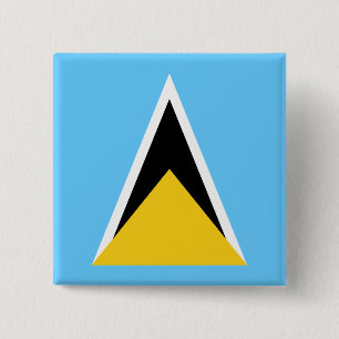 Saint Lucia Flagga Knapp