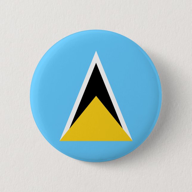 Saint Lucia-flagga Knapp (Framsida)