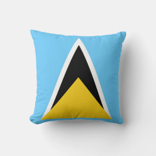 Saint Lucia-Flagga Kudde