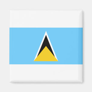 Saint Lucia Flagga Magnet