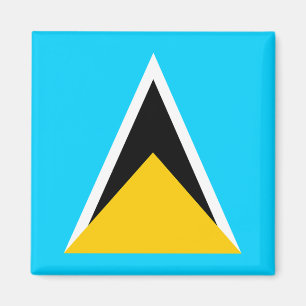 Saint Lucia Flagga Magnet