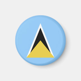 Saint Lucia flagga Magnet