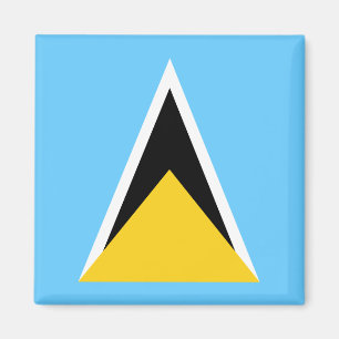 Saint Lucia Flagga Magnet