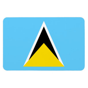 Saint Lucia Flagga Magnet