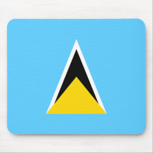 Saint Lucia Flagga Mousepad Musmatta