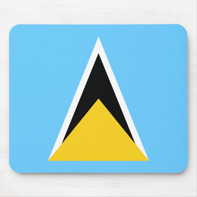 Saint Lucia Flagga Musmatta (Framsidan)