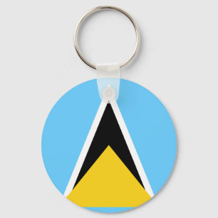 Saint Lucia-Flagga Nyckelring