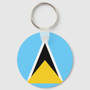 Saint Lucia flagga Nyckelring