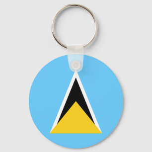 Saint Lucia-flagga Nyckelring