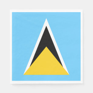 Saint Lucia-flagga Pappersservett