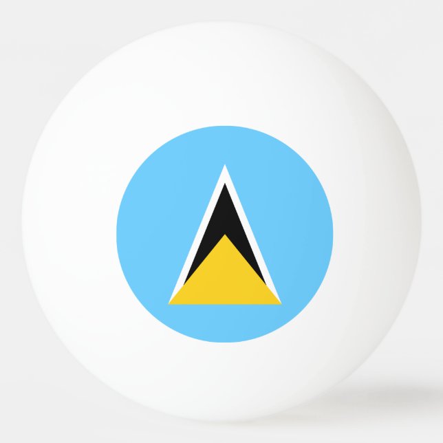 Saint Lucia Flagga Pingisboll (Framsidan)