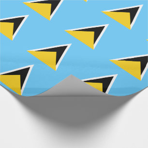 Saint Lucia Flagga Presentpapper