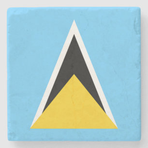 Saint Lucia-flagga Stenunderlägg