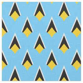 Saint Lucia Flagga & Trendig Fabric/mode, sport Tyg