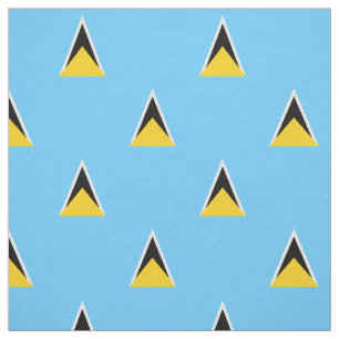 Saint Lucia-flagga Tyg