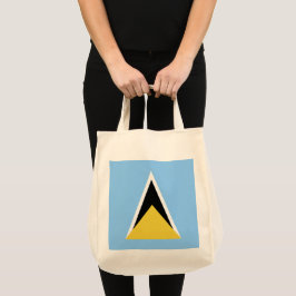 Saint Lucia flagga Tygkasse