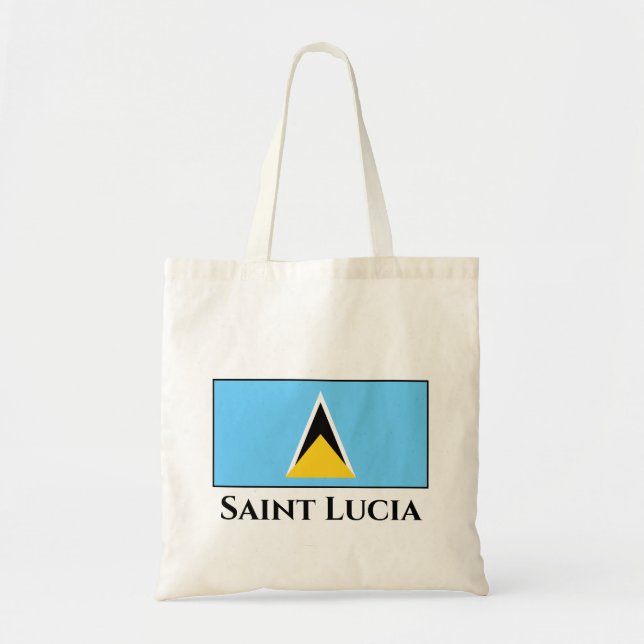 Saint Lucia Flagga Tygkasse (Framsidan)