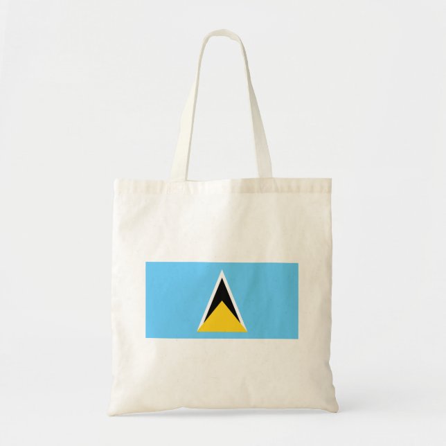 Saint Lucia-flagga Tygkasse (Framsidan)