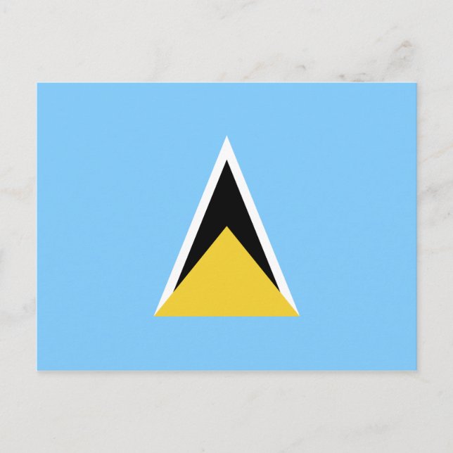 Saint Lucia Flagga Vykort (Framsida)