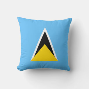 Saint Lucia Flagga x Flaggkudde Kudde