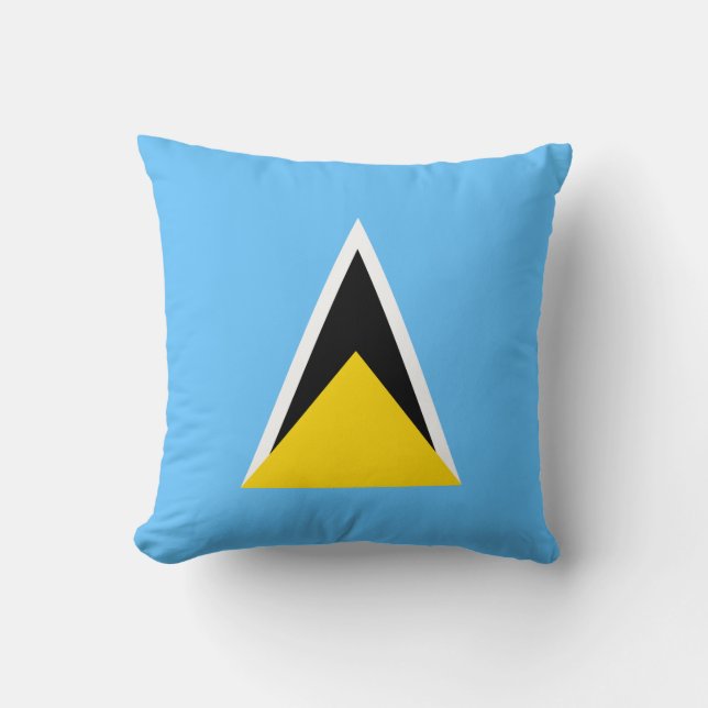 Saint Lucia Flagga x Flaggkudde Kudde (Framsida)