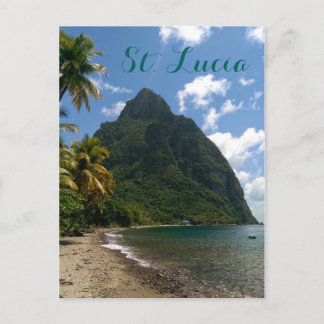 Saint Lucia Gros Piton-vykort Vykort