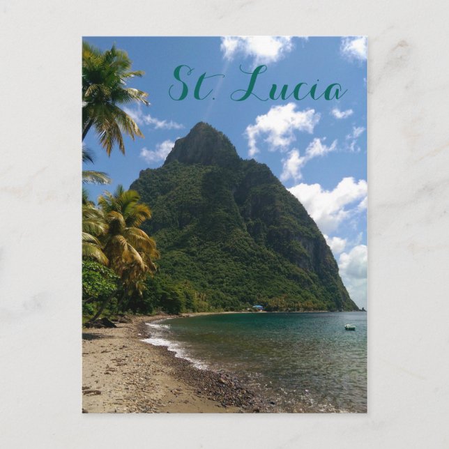 Saint Lucia Gros Piton-vykort Vykort (Framsida)