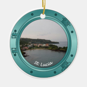 Saint Lucia hyttventil Julgransprydnad Keramik