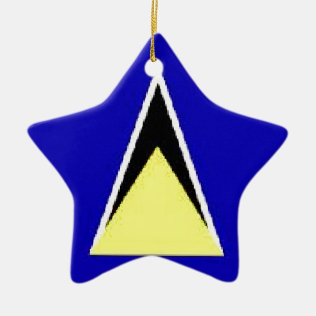 Saint Lucia Julgransprydnad Keramik (Framsidan)