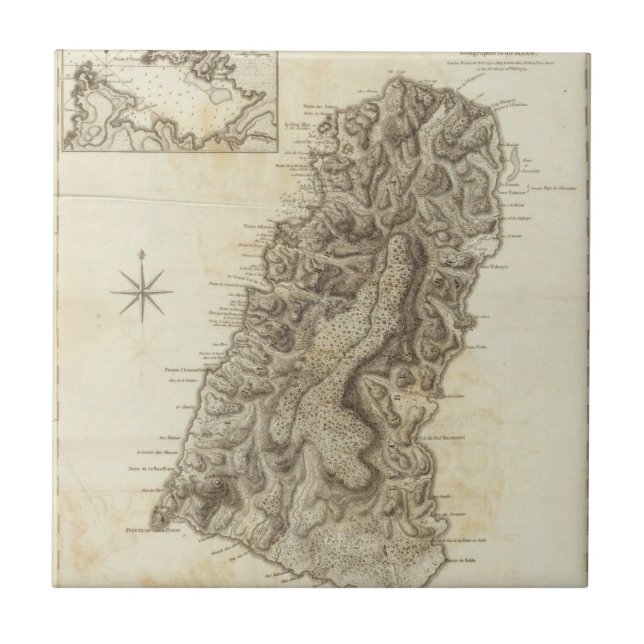 Saint Lucia Kakelplatta (Framsidan)