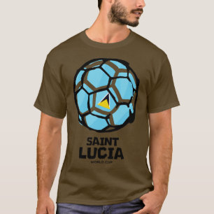 Saint Lucia Land Flagga T Shirt