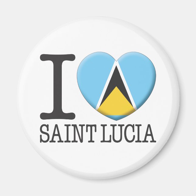 Saint Lucia Magnet (Framsidan)
