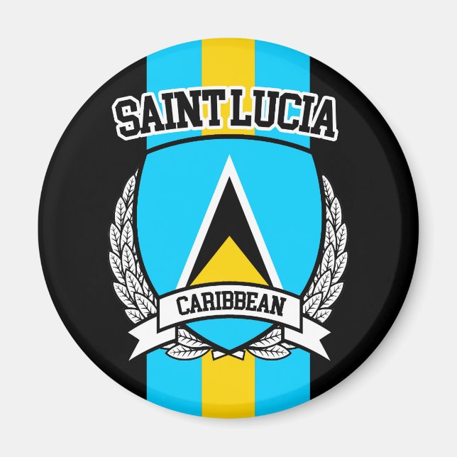 Saint Lucia Magnet (Framsidan)