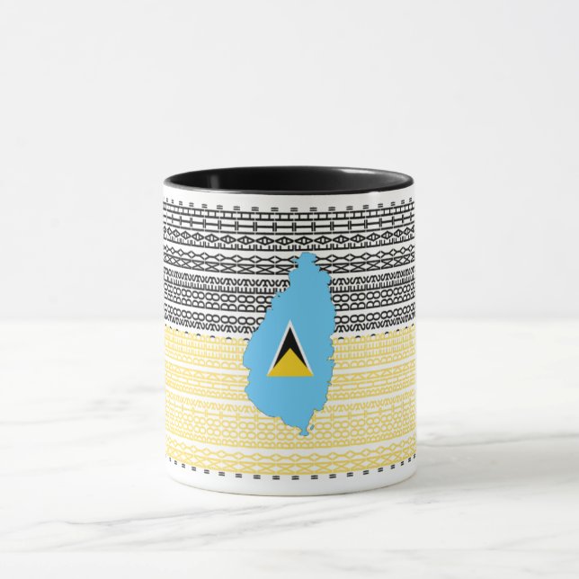 Saint Lucia - My roots run deep so does my faith Mugg (Center)