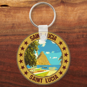 Saint Lucia Nyckelring