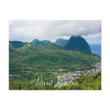 Saint Lucia, pitons från Soufriere