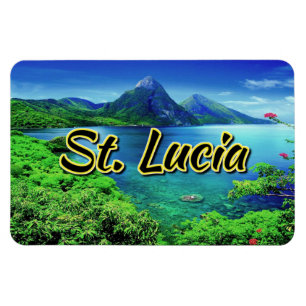 Saint Lucia Pitons Magnet
