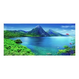 Saint Lucia Pitons Reklamkort