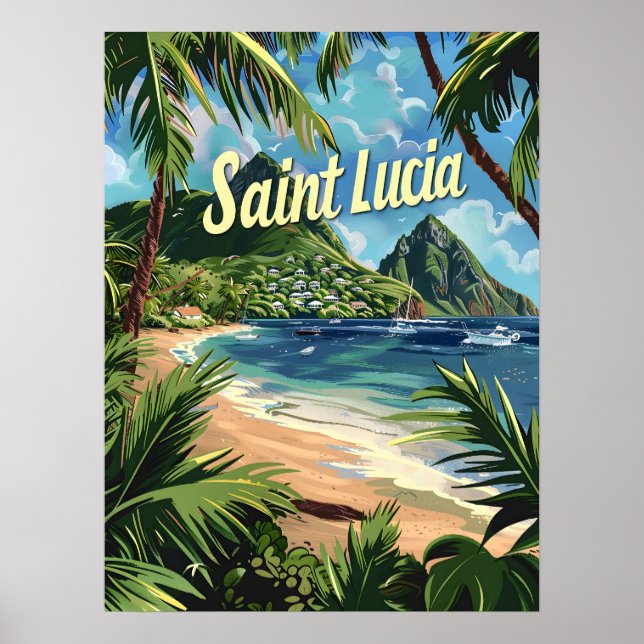 Saint Lucia Poster (Framsidan)