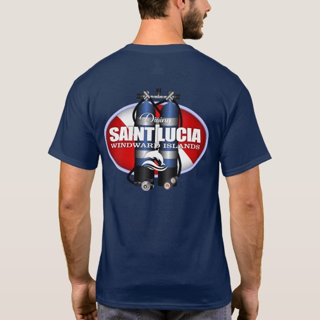 Saint Lucia (ST) T Shirt (Baksida)