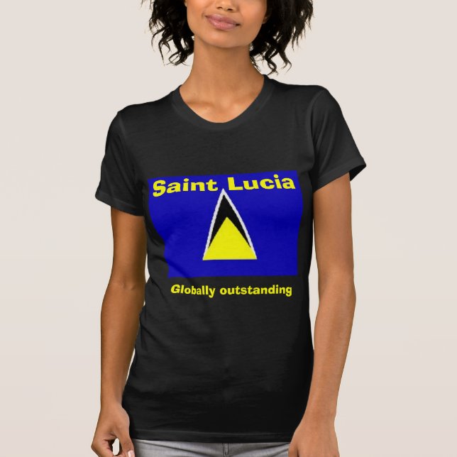 Saint Lucia T-shirt (Framsida)