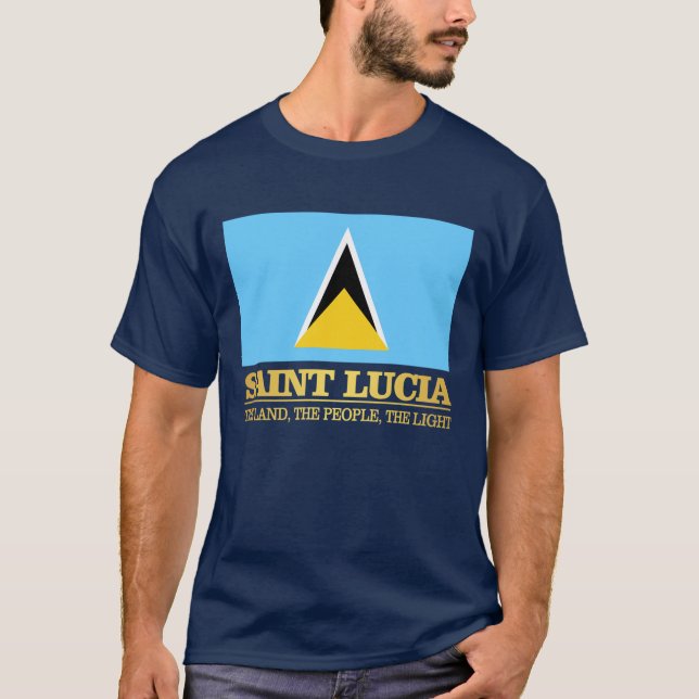 Saint Lucia T Shirt (Framsida)