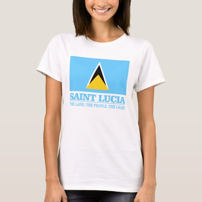 Saint Lucia T Shirt (Framsida)