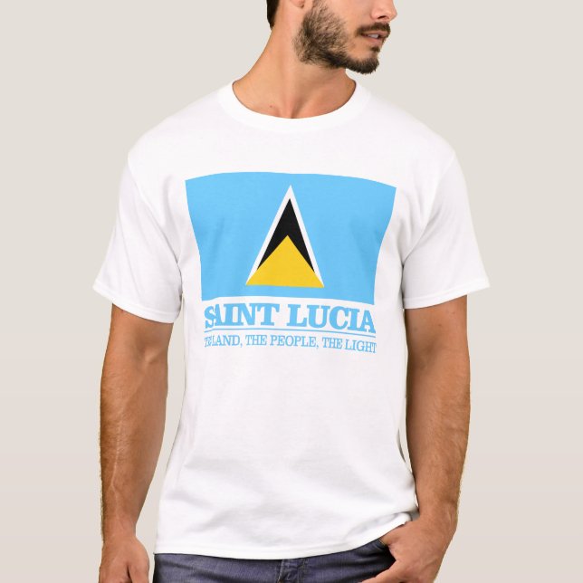 Saint Lucia T Shirt (Framsida)