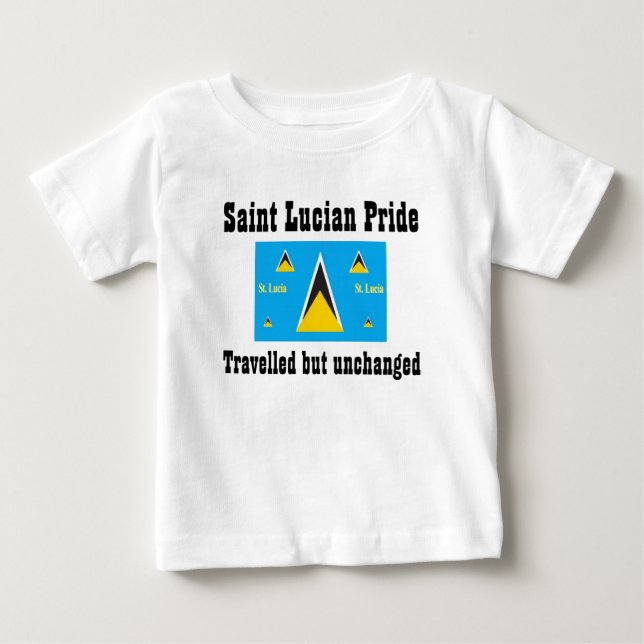 Saint Lucia t-shirts-traveled but nchange Tröja (Framsida)